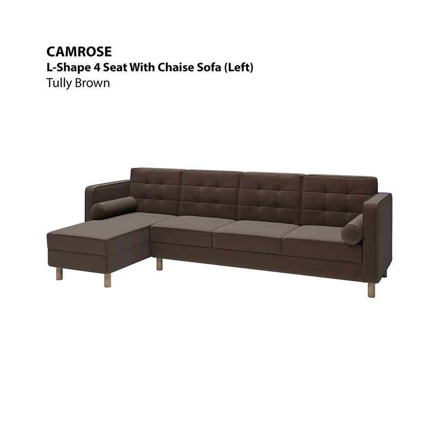 Camrose L-shape 4 Seat with Chaise (Left Facing) Sofa - Image 14