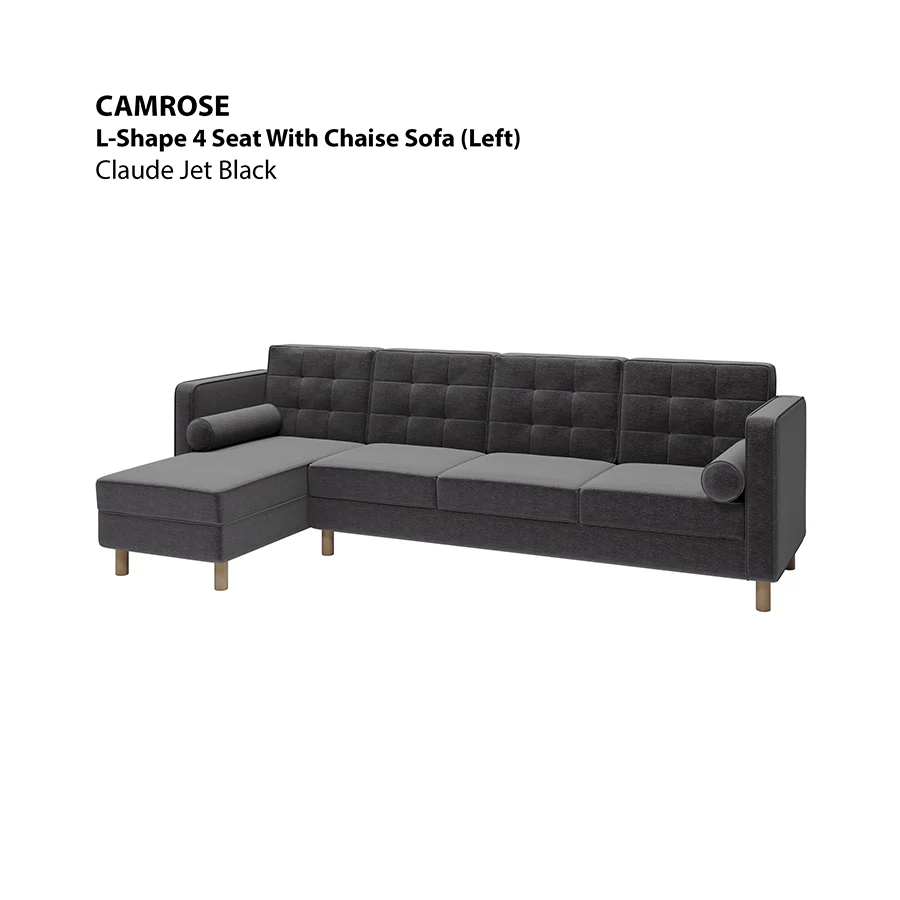 Camrose L-shape 4 Seat with Chaise (Left Facing) Sofa - Image 19