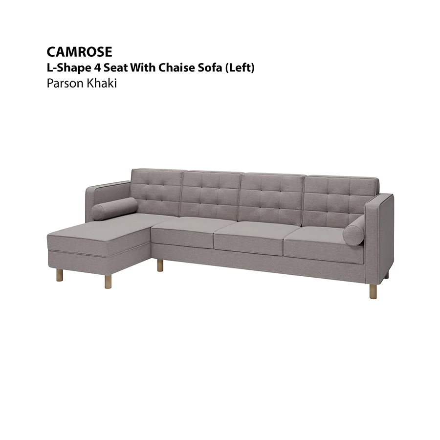 Camrose L-shape 4 Seat with Chaise (Left Facing) Sofa - Image 3