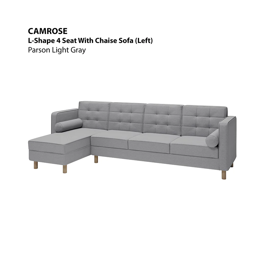 Camrose L-shape 4 Seat with Chaise (Left Facing) Sofa - Image 4