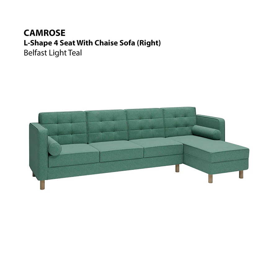 Camrose L-shape 4 Seat with Chaise (Right Facing) Sofa - Image 11
