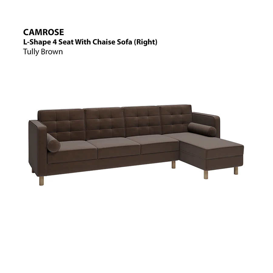 Camrose L-shape 4 Seat with Chaise (Right Facing) Sofa - Image 15