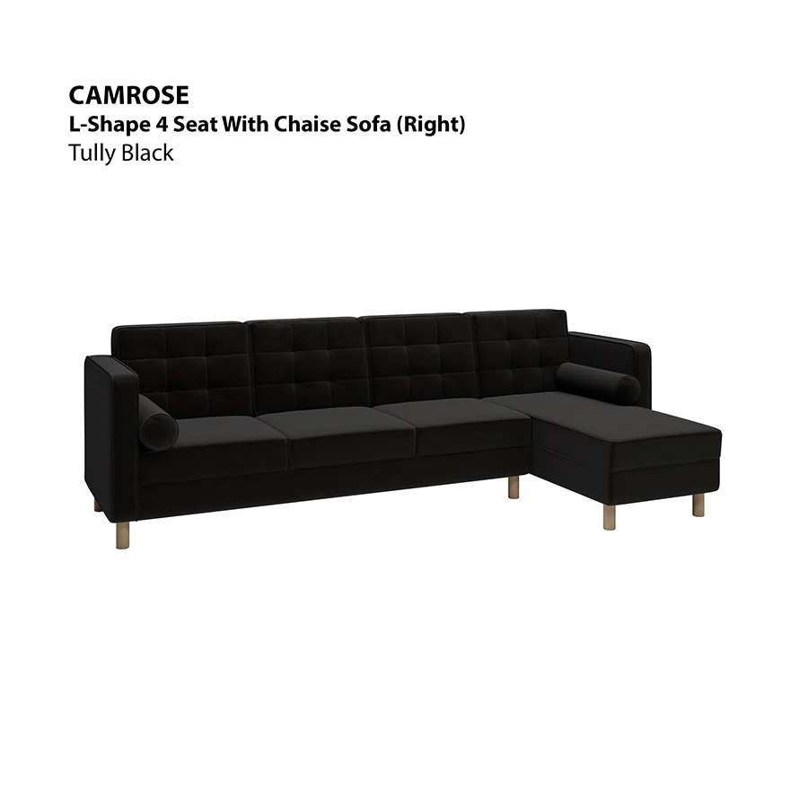 Camrose L-shape 4 Seat with Chaise (Right Facing) Sofa - Image 17