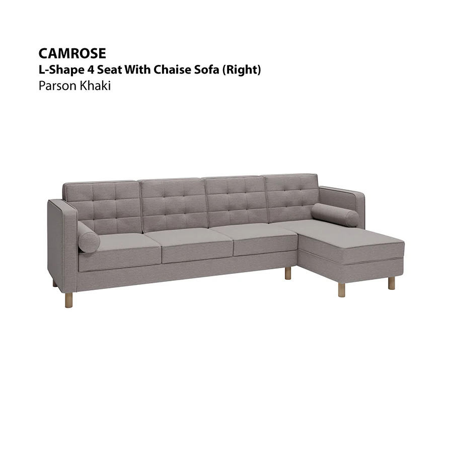 Camrose L-shape 4 Seat with Chaise (Right Facing) Sofa - Image 4