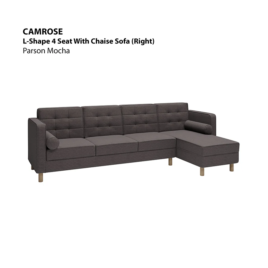 Camrose L-shape 4 Seat with Chaise (Right Facing) Sofa - Image 5