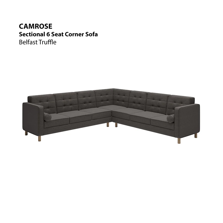 Camrose Sectional 6 Seat Corner Sofa - Image 12
