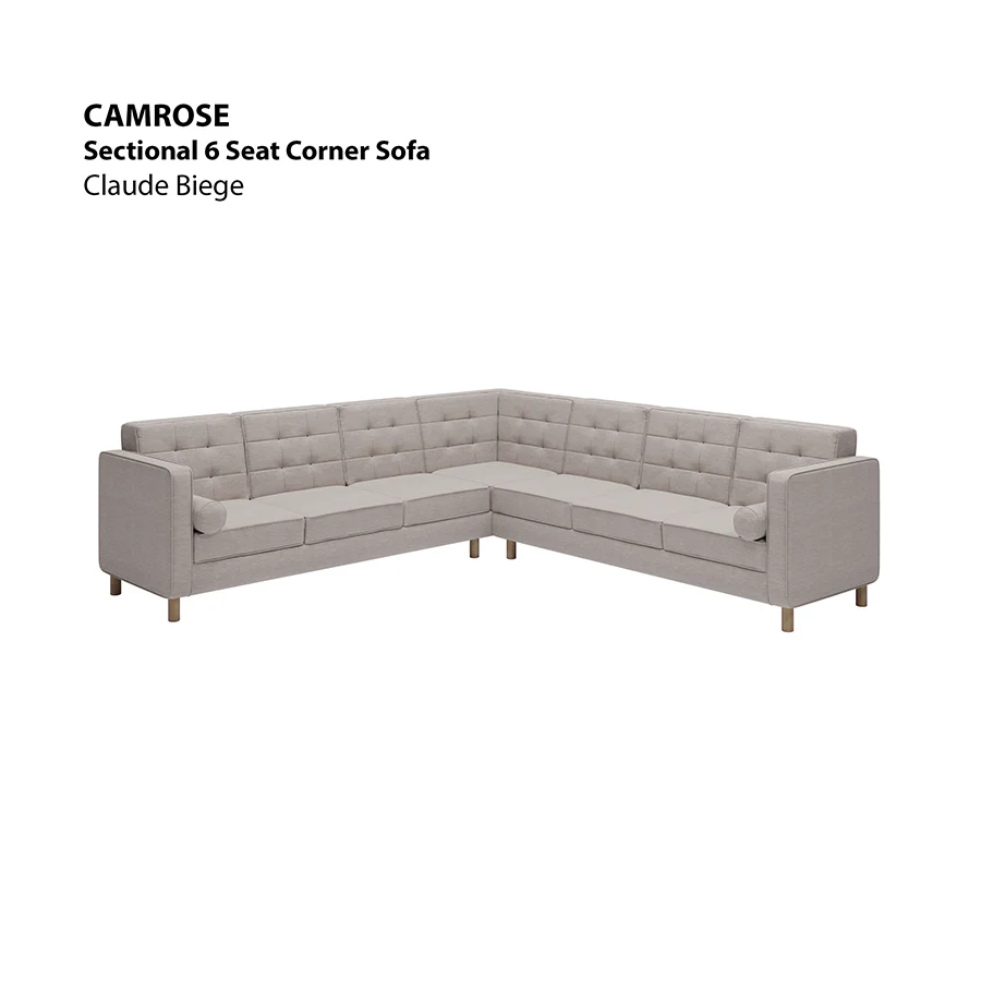 Camrose Sectional 6 Seat Corner Sofa - Image 19