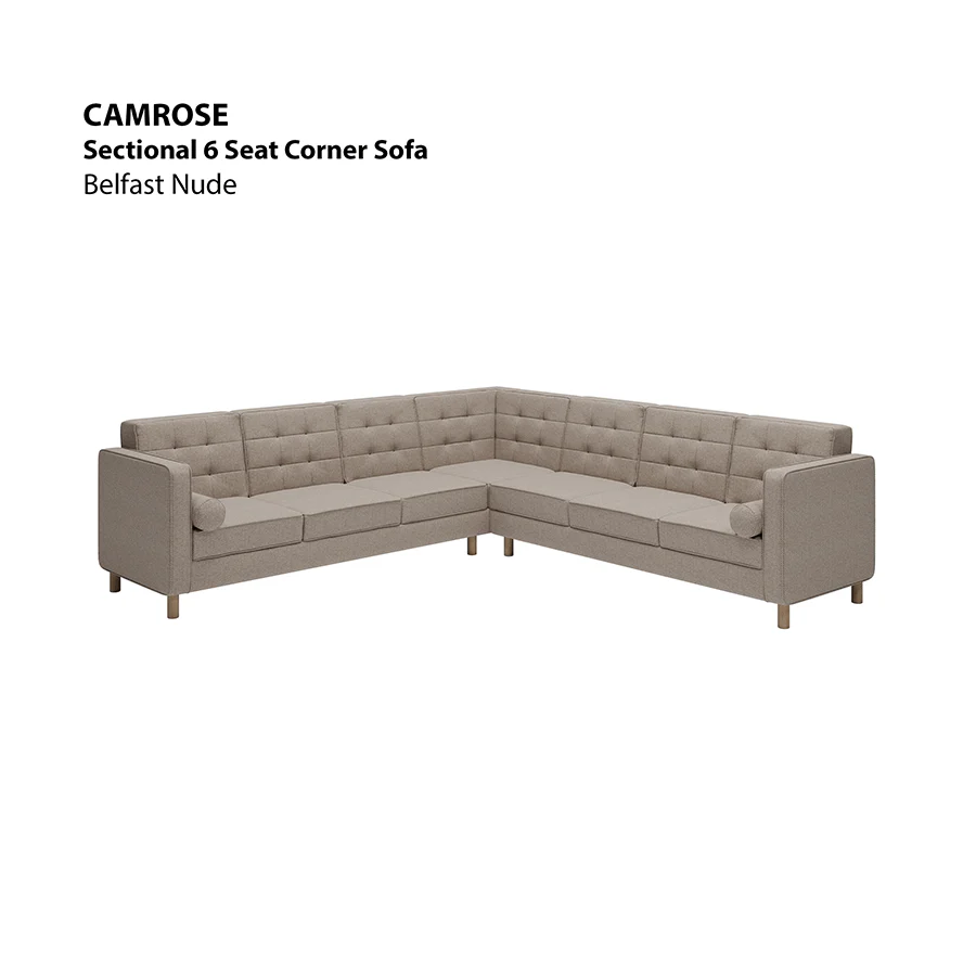 Camrose Sectional 6 Seat Corner Sofa - Image 8