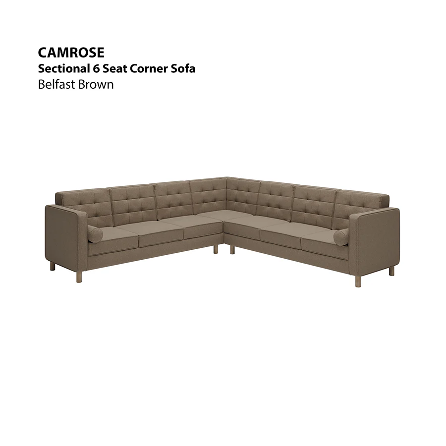 Camrose Sectional 6 Seat Corner Sofa - Image 9