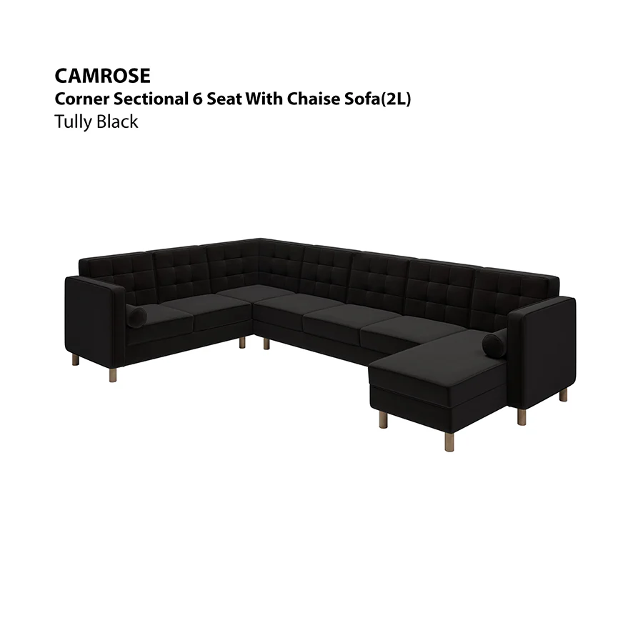 Camrose Sectional 6 Seat with Chaise (2L) Sofa - Image 17