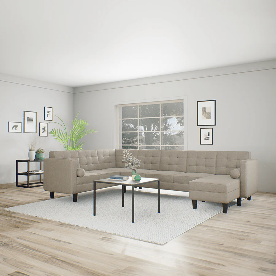 Camrose Sectional 6 Seat with Chaise (2L) Sofa - Image 23