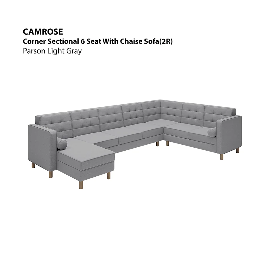 Camrose Sectional 6 Seat with Chaise (2R) Sofa