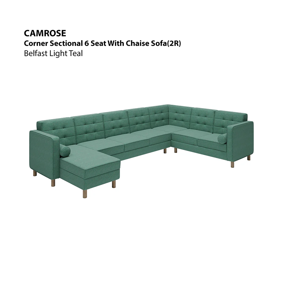 Camrose Sectional 6 Seat with Chaise (2R) Sofa - Image 10