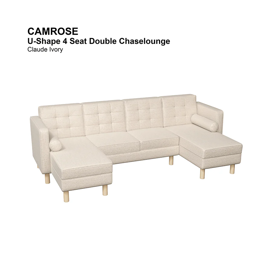 Camrose U-shape 4 Seat Double Chaise - Image 18