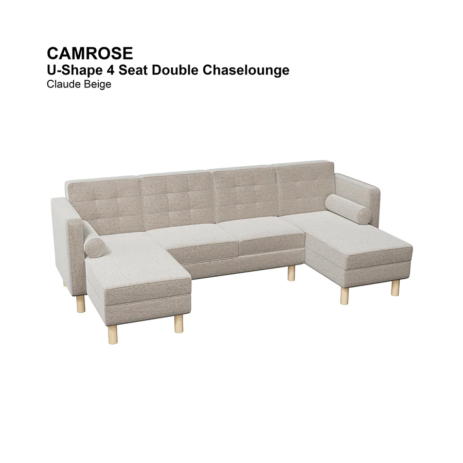 Camrose U-shape 4 Seat Double Chaise - Image 19