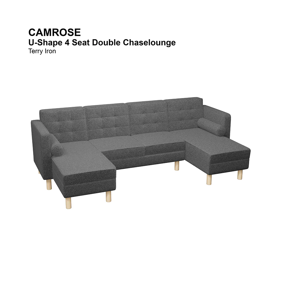 Camrose U-shape 4 Seat Double Chaise - Image 22