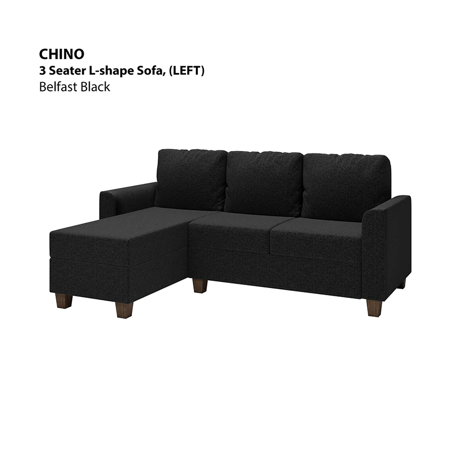 Chino L-shape 3 Seat with Chaise (Left Facing) Sofa - Image 12