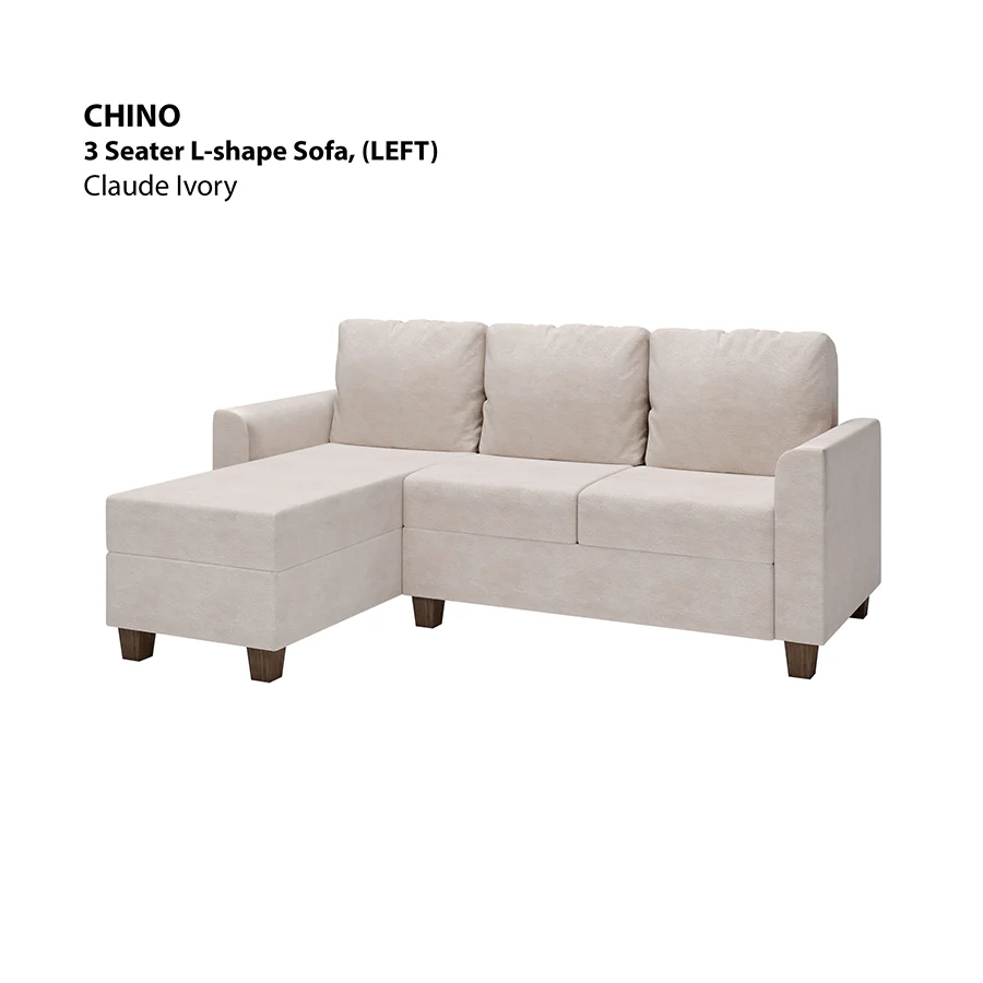 Chino L-shape 3 Seat with Chaise (Left Facing) Sofa - Image 17