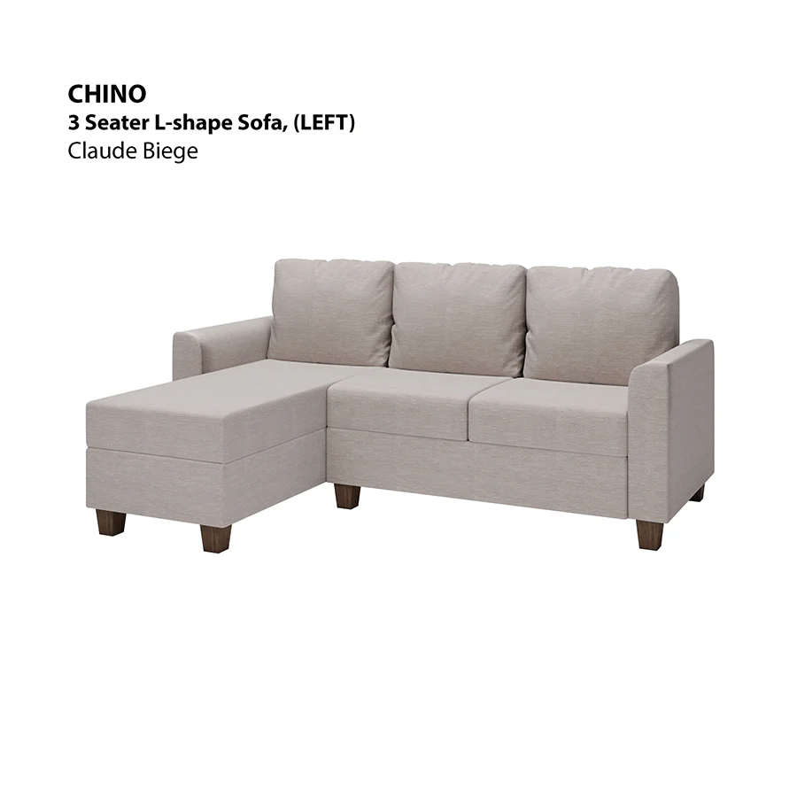 Chino L-shape 3 Seat with Chaise (Left Facing) Sofa - Image 18