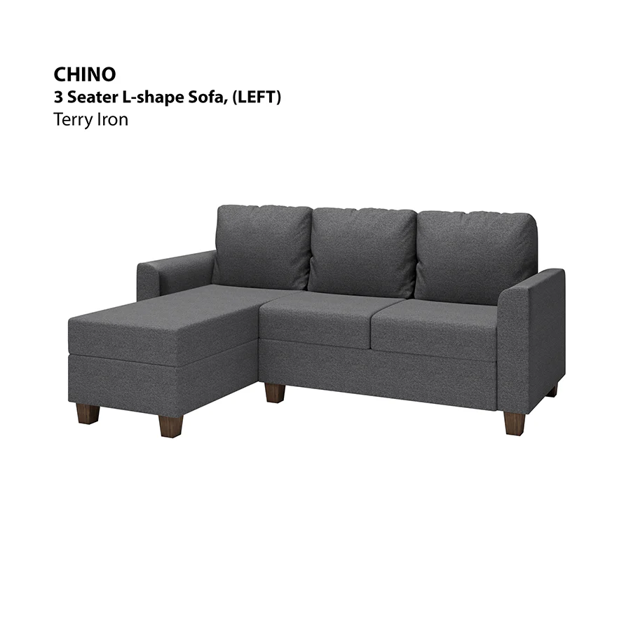 Chino L-shape 3 Seat with Chaise (Left Facing) Sofa - Image 22