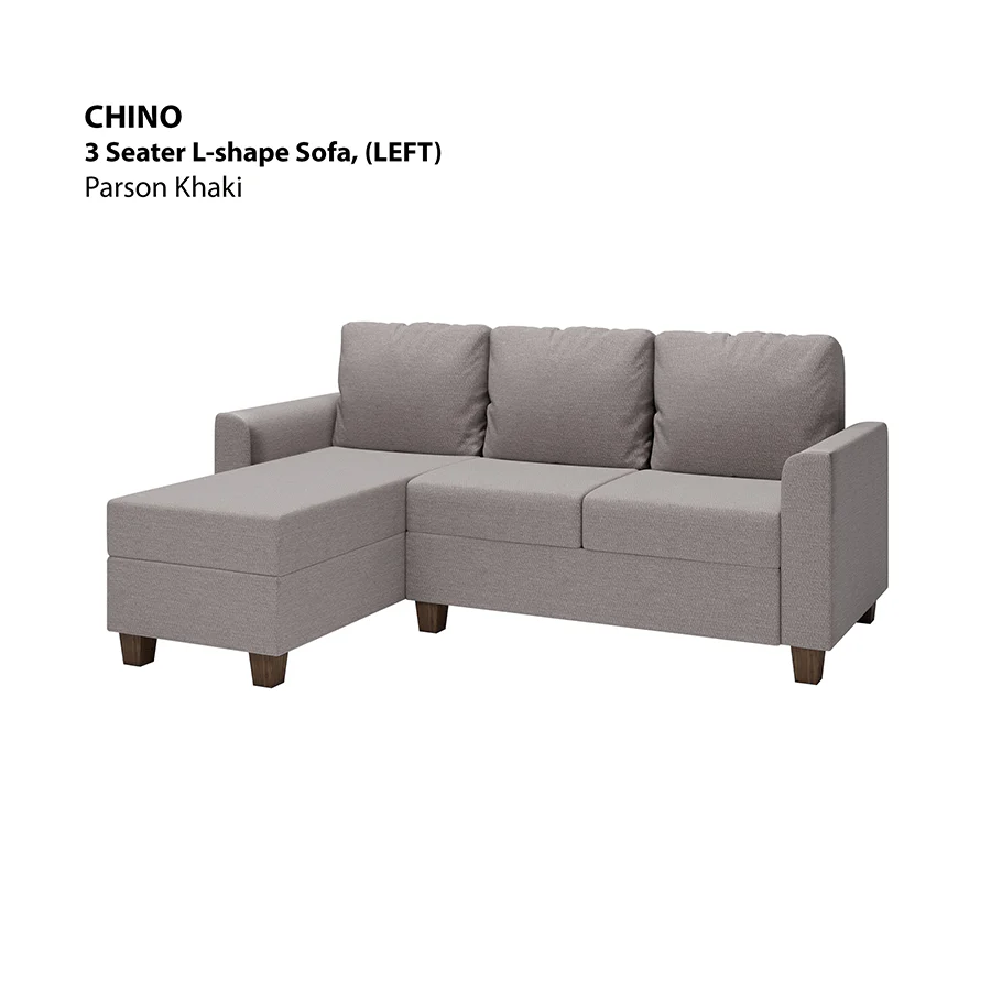 Chino L-shape 3 Seat with Chaise (Left Facing) Sofa - Image 3
