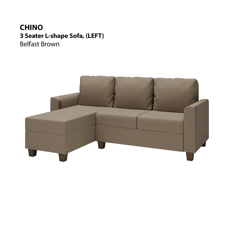 Chino L-shape 3 Seat with Chaise (Left Facing) Sofa - Image 8