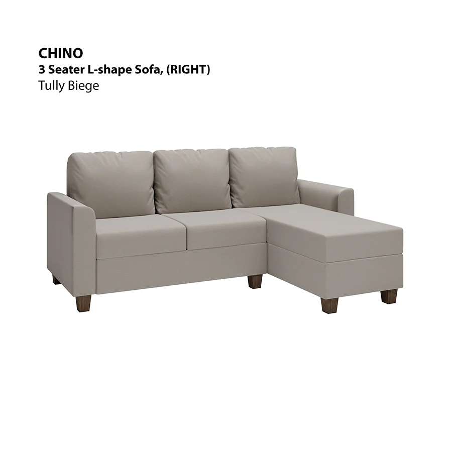 Chino L-shape 3 Seat with Chaise (Right Facing) Sofa - Image 13