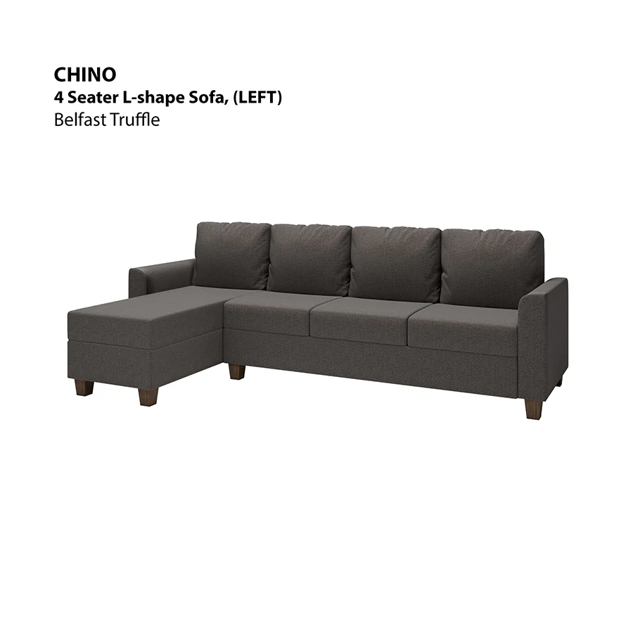 Chino L-shape 4 Seat with Chaise (Left Facing) Sofa - Image 12