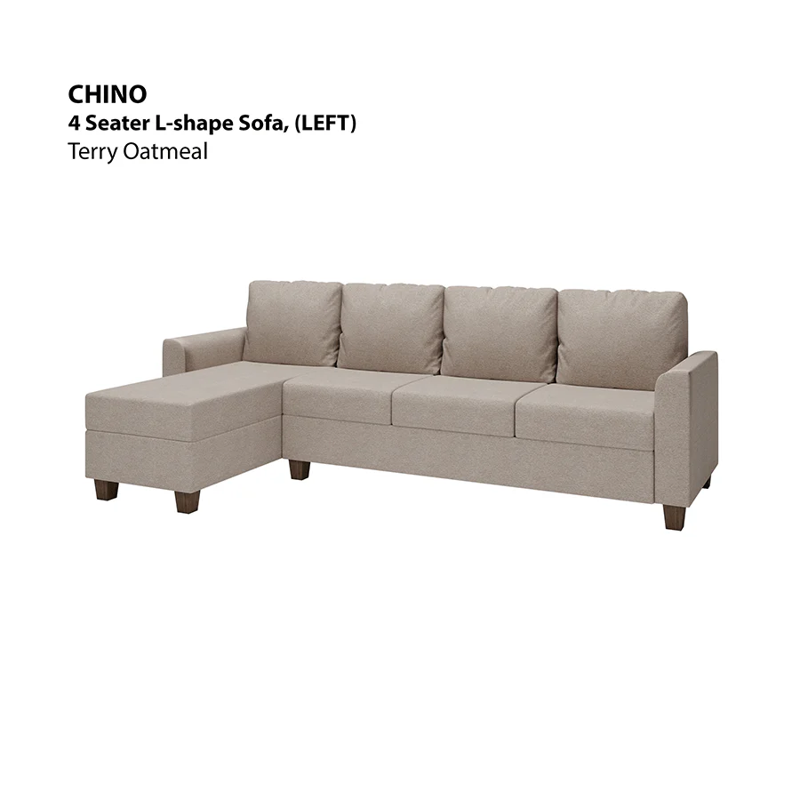 Chino L-shape 4 Seat with Chaise (Left Facing) Sofa - Image 20