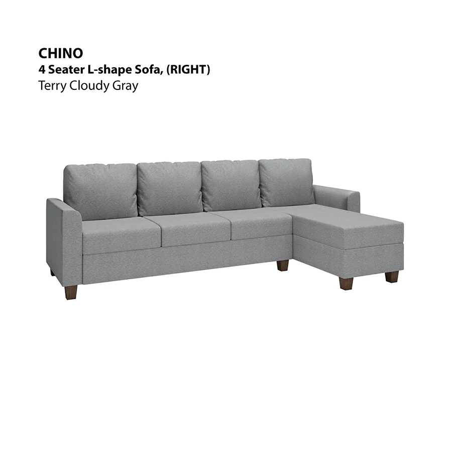 Chino L-shape 4 Seat with Chaise (Right Facing) Sofa - Image 21