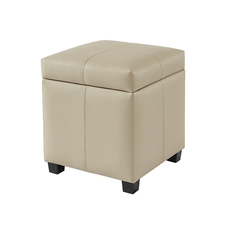 Chrisley Faux Leather Storage Ottoman - Image 12