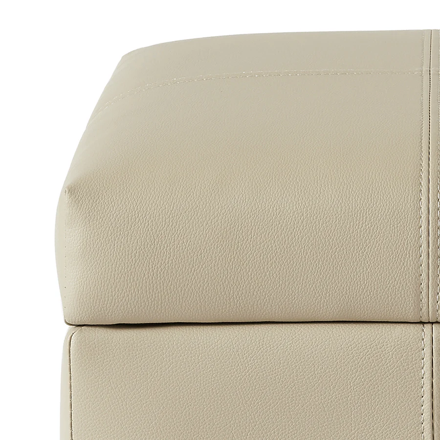 Chrisley Faux Leather Storage Ottoman - Image 17