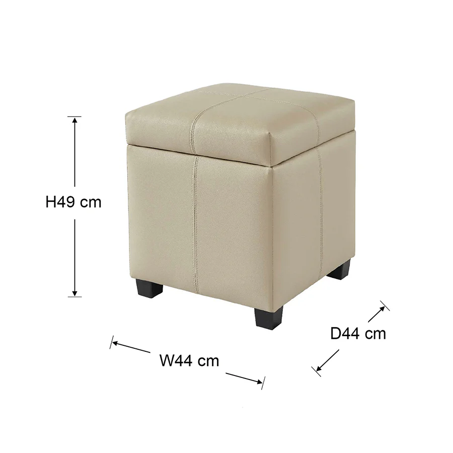 Chrisley Faux Leather Storage Ottoman - Image 20