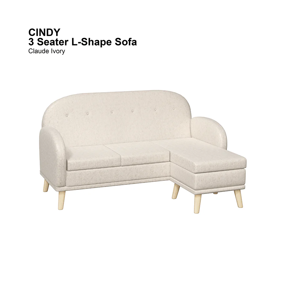 Cindy L-shape 3 Seat Sofa - Image 18