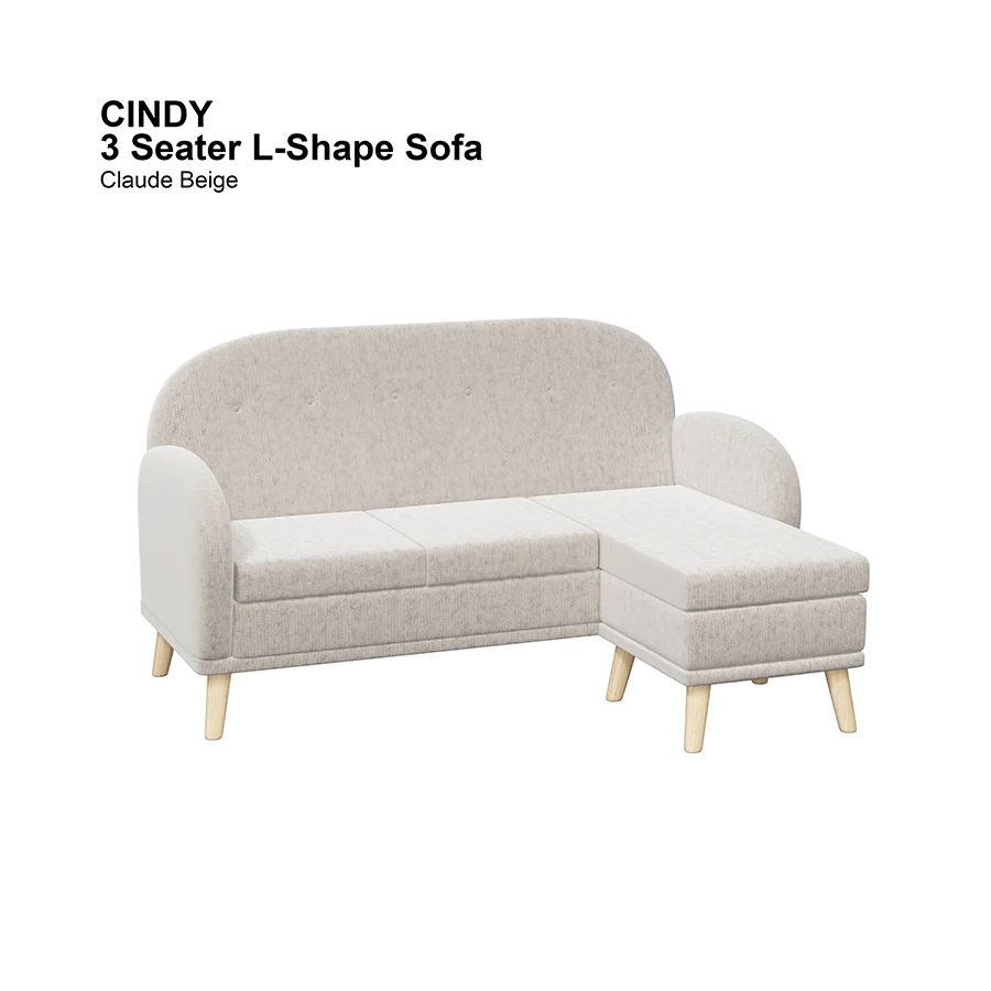 Cindy L-shape 3 Seat Sofa - Image 19