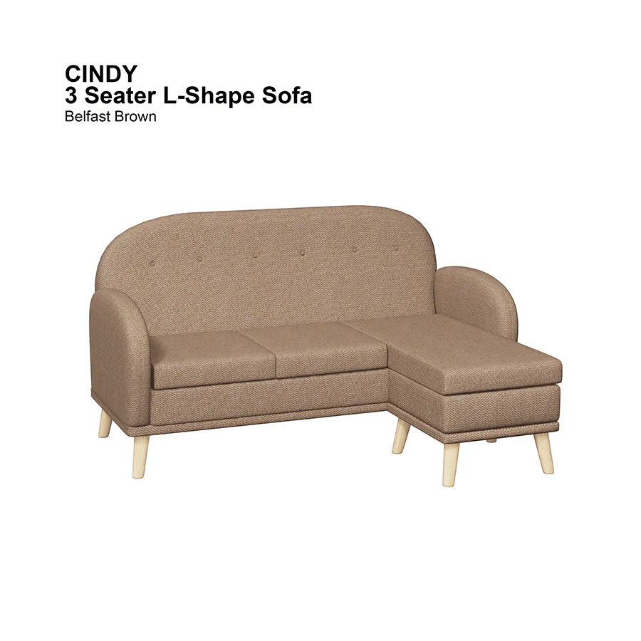 Cindy L-shape 3 Seat Sofa - Image 9