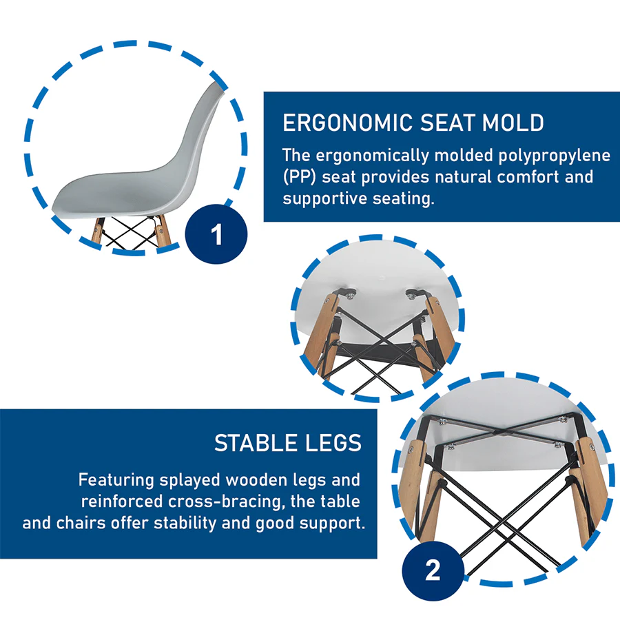Clarisse 2 Seater Round Dining Set - Image 16