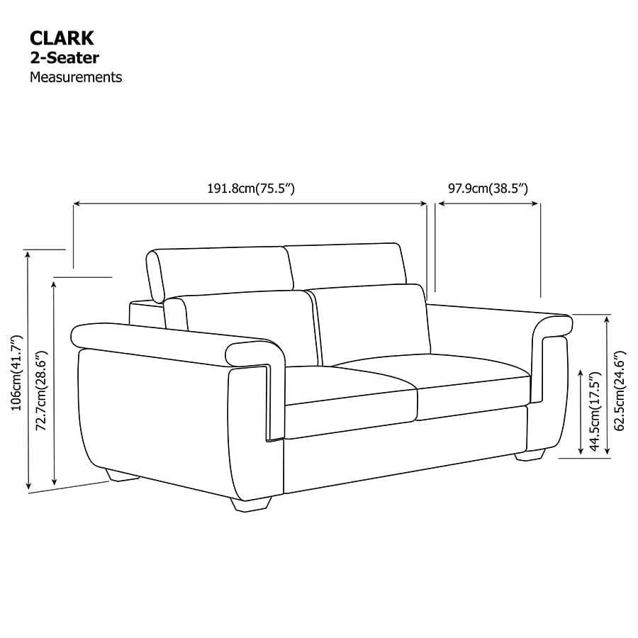 Clark 2 Seater Sofa - Image 34