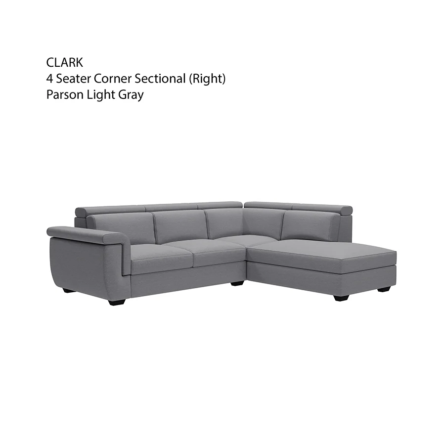 Clark Corner Sectional 4 Seat Right Open Sofa