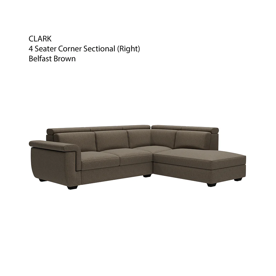 Clark Corner Sectional 4 Seat Right Open Sofa - Image 14