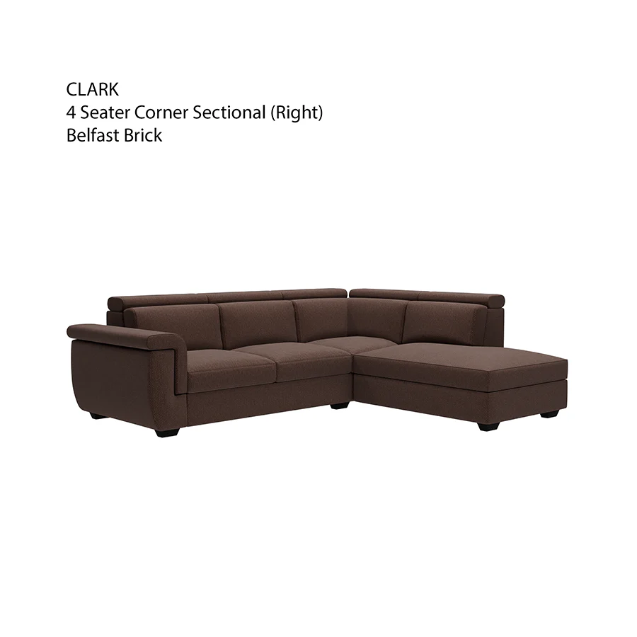 Clark Corner Sectional 4 Seat Right Open Sofa - Image 16