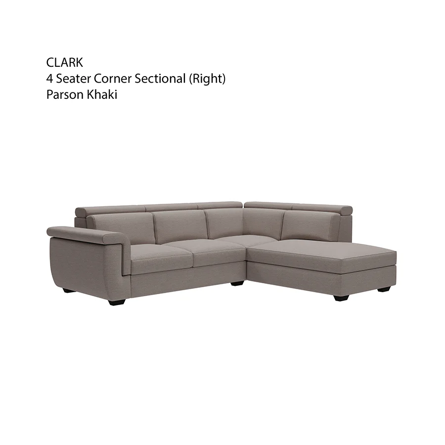 Clark Corner Sectional 4 Seat Right Open Sofa - Image 4