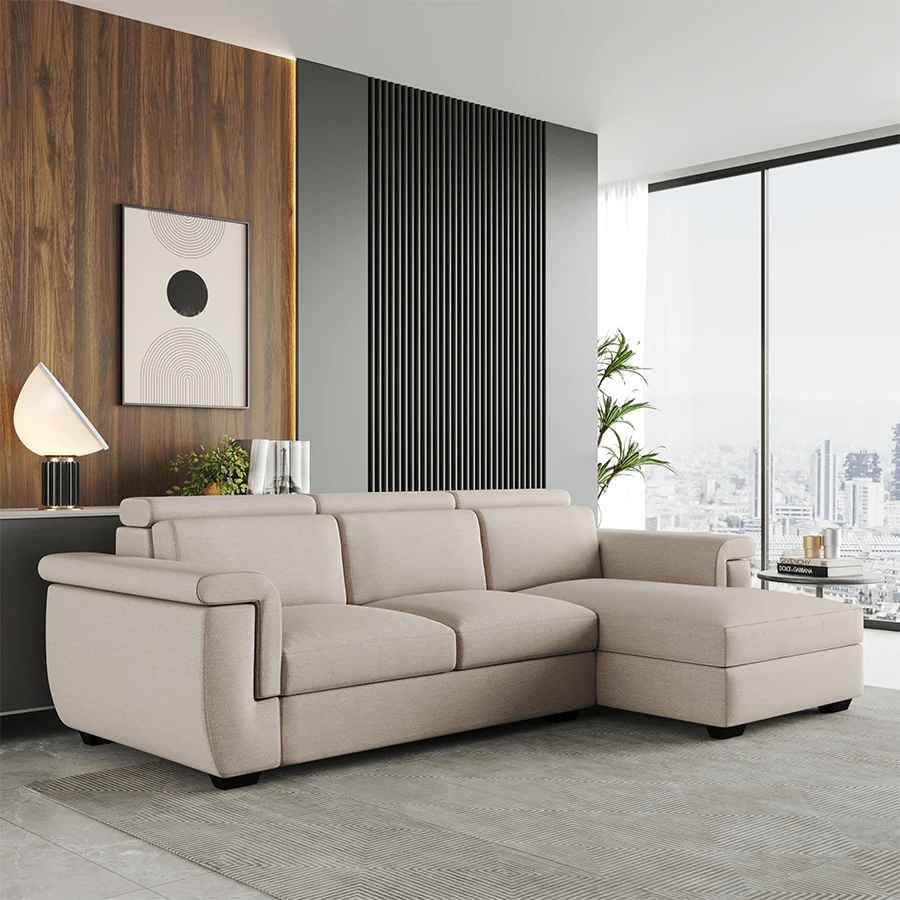 Clark L-shape 3 Seat with Chaise Right Sofa - Image 32