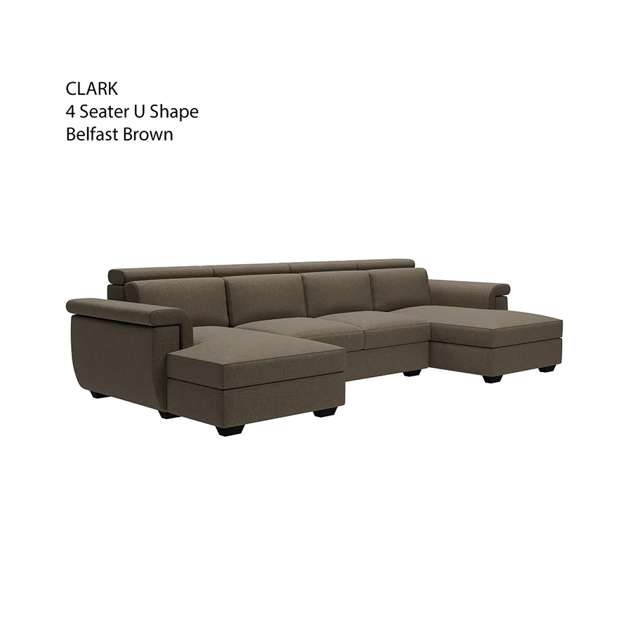Clark U-shape 4 Seat Double Chaise Lounge - Image 15