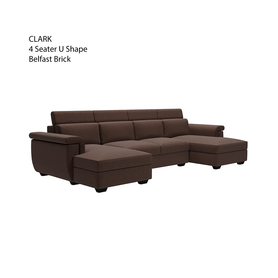 Clark U-shape 4 Seat Double Chaise Lounge - Image 18