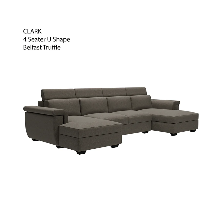 Clark U-shape 4 Seat Double Chaise Lounge - Image 22