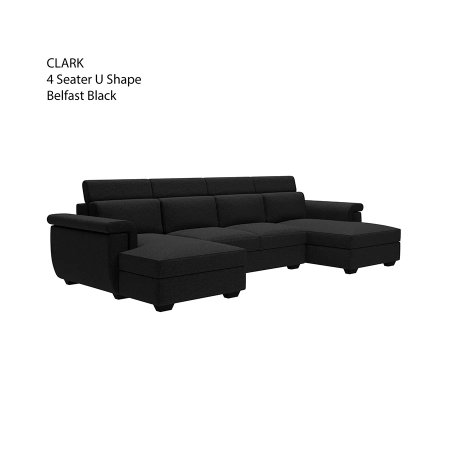 Clark U-shape 4 Seat Double Chaise Lounge - Image 24