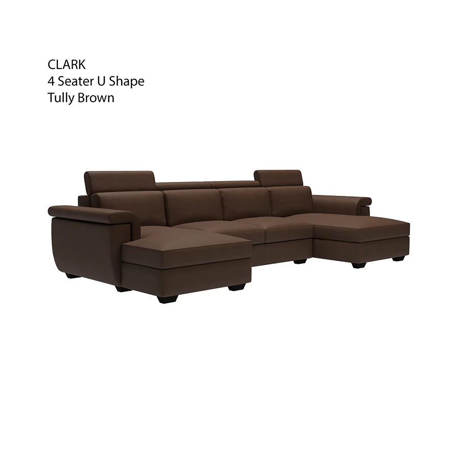Clark U-shape 4 Seat Double Chaise Lounge - Image 27
