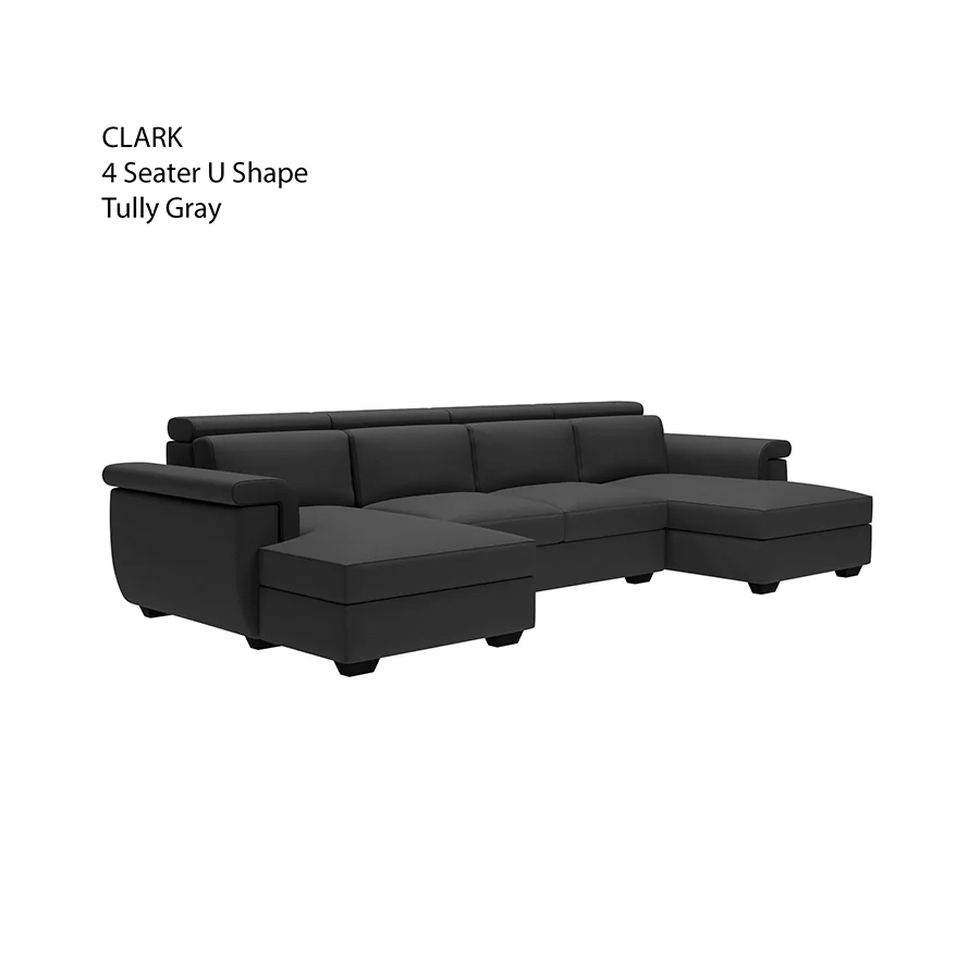 Clark U-shape 4 Seat Double Chaise Lounge - Image 28