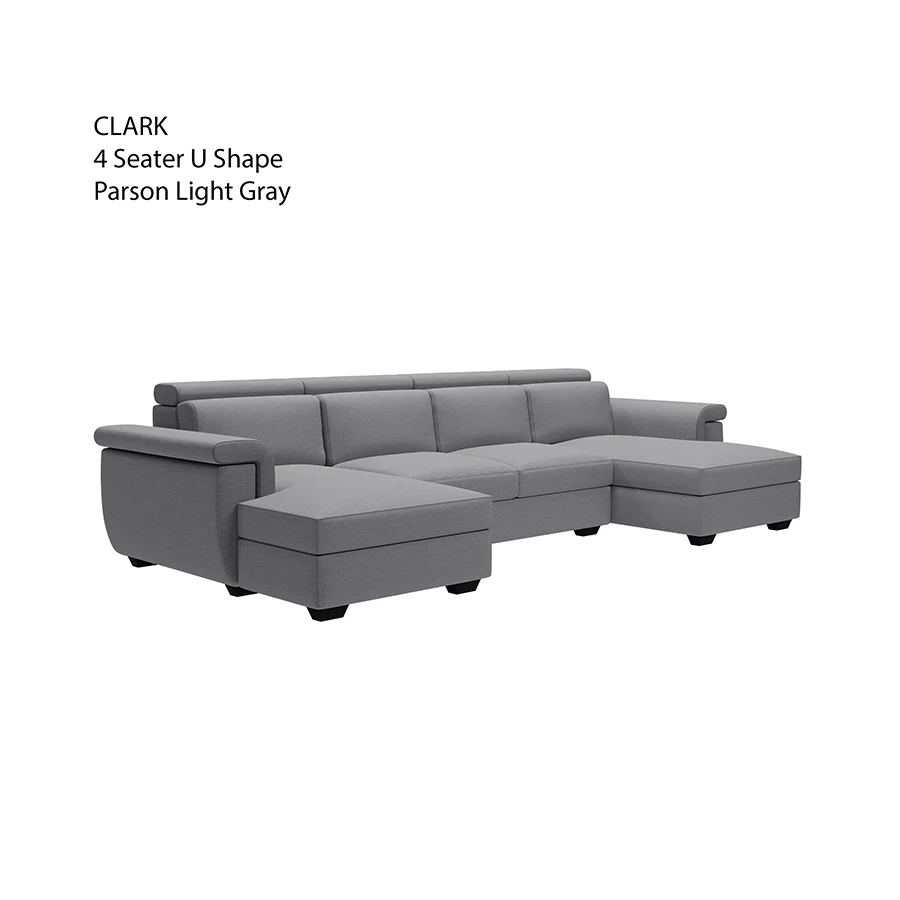 Clark U-shape 4 Seat Double Chaise Lounge - Image 3